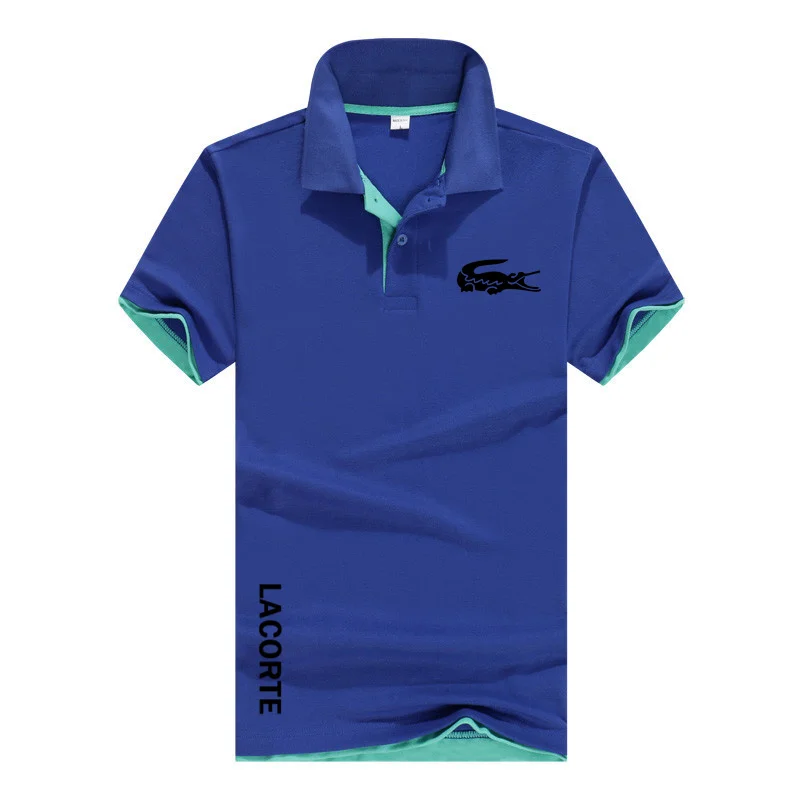 

2021 New Summer Men's Casual Polo Shirt Men's Short Sleeve Lapel Polo Shirt Casual Business Polo Shirt Men's Casual T-shirt Top