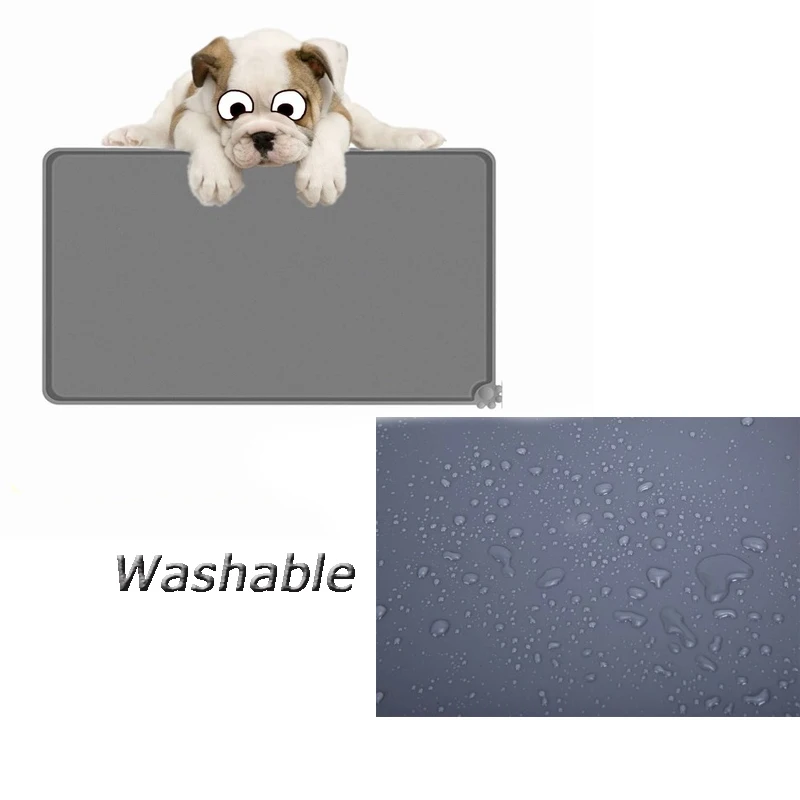 Коврик для кормления собак и кошек силиконовая подстилка щенков аксессуары