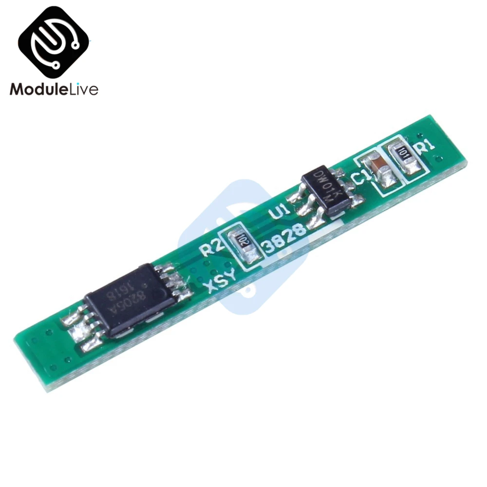 

1S 3.7V 2.5A Lithium Battery Protection Board Polymer BMS PCM PCB Over Charge Discharge Li-ion Protect Module