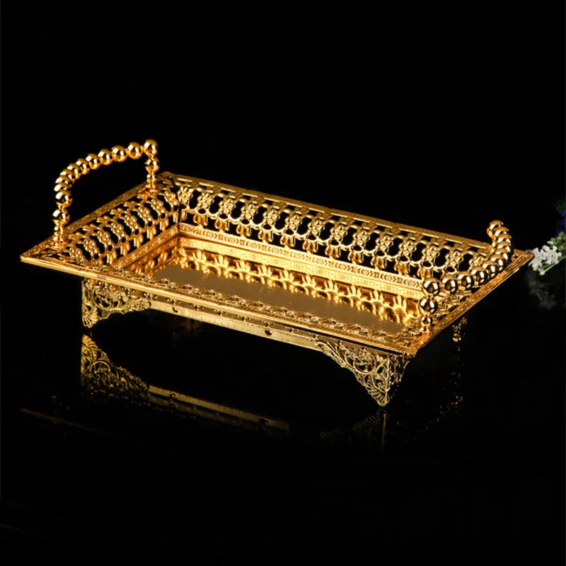 20*20*10 см из розового золота поднос плодоовощ лампы в форме свечи зеркало Стекло