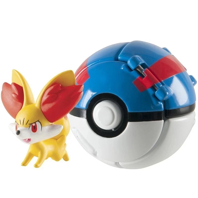 

Original Pokemon Elf Ball Pikachu Pokeball Pocket Monster Variant Toy Action Figure ModelChildren's rotatable educational toys