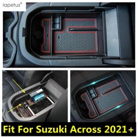 lapetus plastic accessories car central control armrest storage box container cover trim interior kit for suzuki across 2021