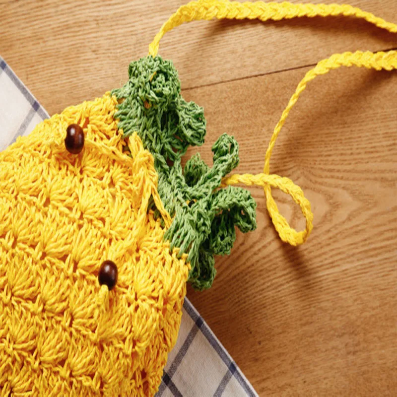 Летняя Новинка 2020 милая Плетеная соломенная сумка на одно плечо с рисунком