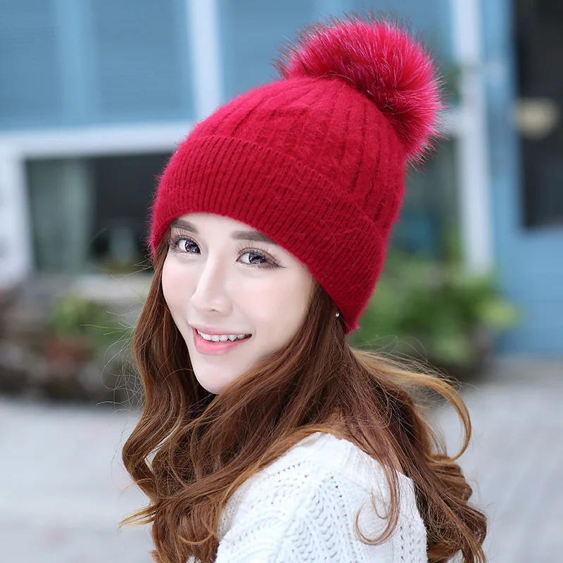 Зимние шапки женский шарф костюм сохраняющий тепло Вязание увеличение вниз