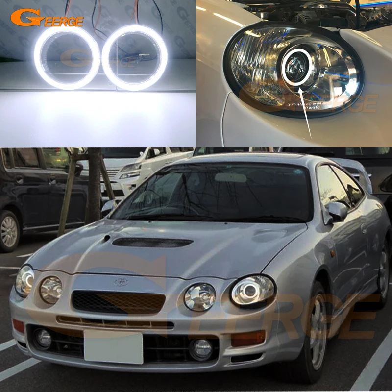 

For Toyota Celica ST202 ST205 1994-1999 Kouki Headlight Excellent Ultra bright COB led angel eyes halo rings car Accessories