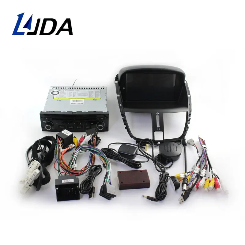 Автомобильный DVD плеер LJDA Android 10 0 для Peugeot 207 2007 2013 2014 GPS навигация стерео 1 Din
