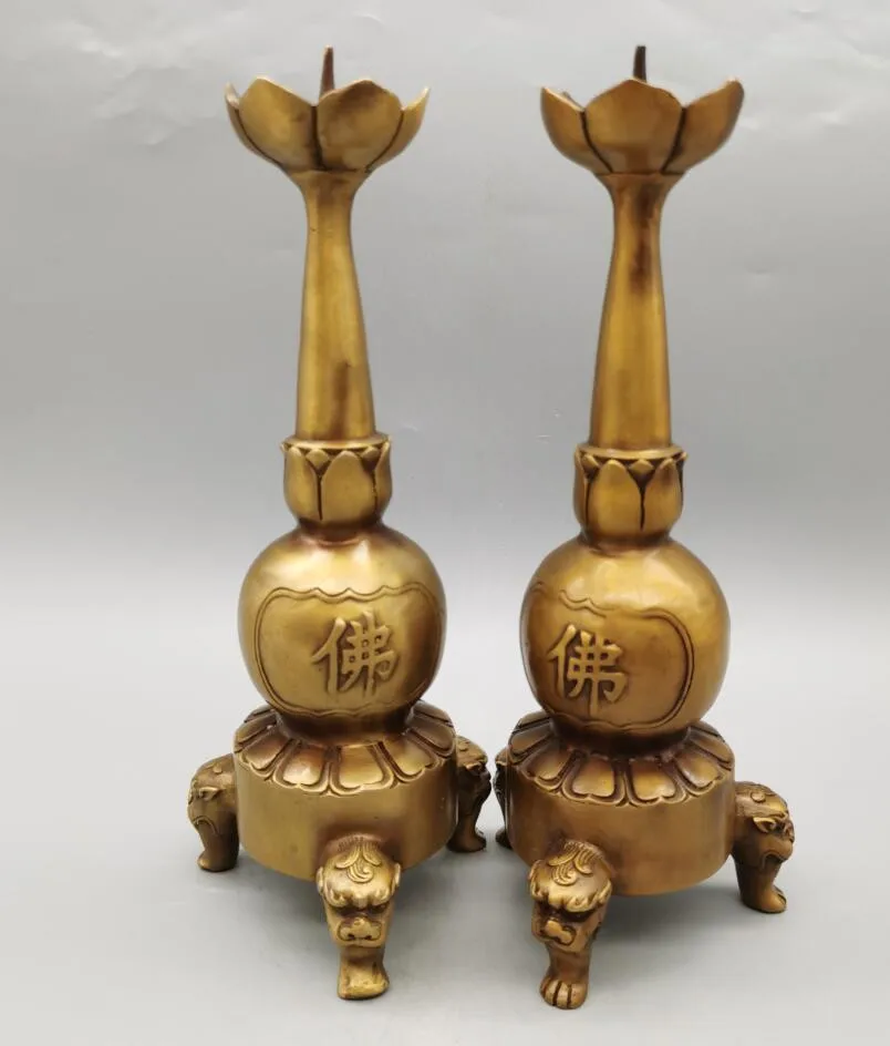 

Китай, латунные архаизированные подсвечники, поделки, статуя, пара