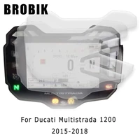 brobik motorcycle dashboard instrument speedometer cluster scratch screen protector film for ducati multistrada 1200 2015 2018
