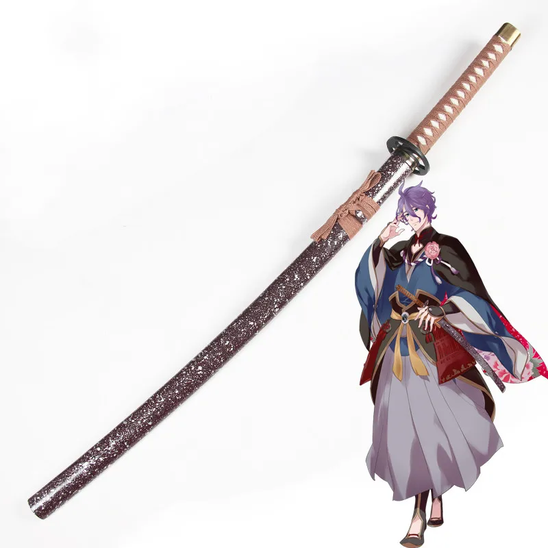 

[Funny] 104cm Cosplay Touken Ranbu Online Kasen Kanesada weapon Wooden Japan Samurai Sword model Anime Costume party gift toy