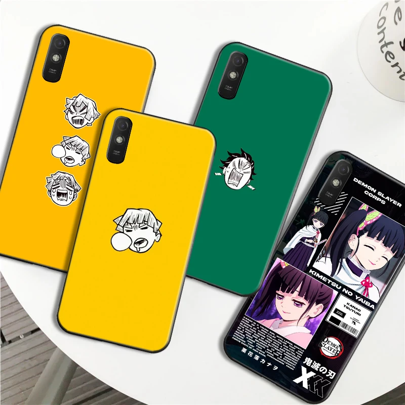 

Demon Slayer Anime Phone Case For Xiaomi Redmi 9i 9AT 9 9T 9A 9C Note 9 9 Pro 9T 9S 9 Pro 5G Nezuko Tomioka Giyuu Soft TPU