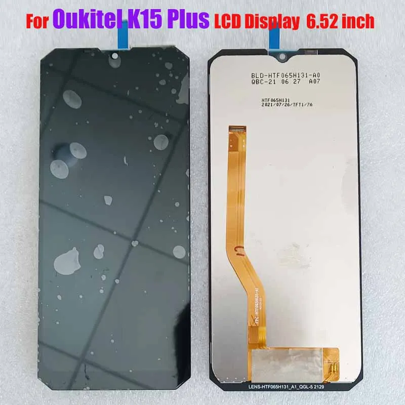 Pantalla LCD t&aacute;ctil para m&oacute;vil, montaje de digitalizador de repuesto para OUKITEL K10, K15 Plus, C21, K6000 Pro, WP9, WP7, WP5-3