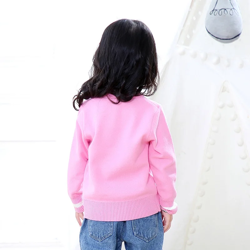 Рождественский свитер для маленьких девочек На каждый день вязаный с