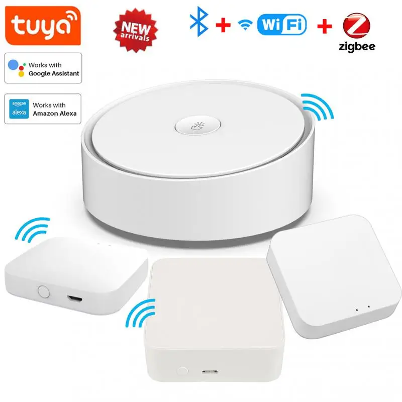 Tuya ZigBee 3.0 Smart Multi-mode Gateway Hub WiFi/Bluetooth/Zigbee Home Bridge Works With Google Alexa | Электроника