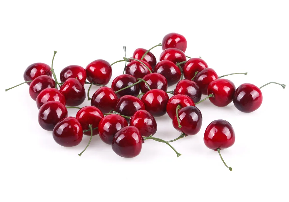 30 шт. искусственные ветки вишни фрукты модель симуляция Орнамент Ремесло еда