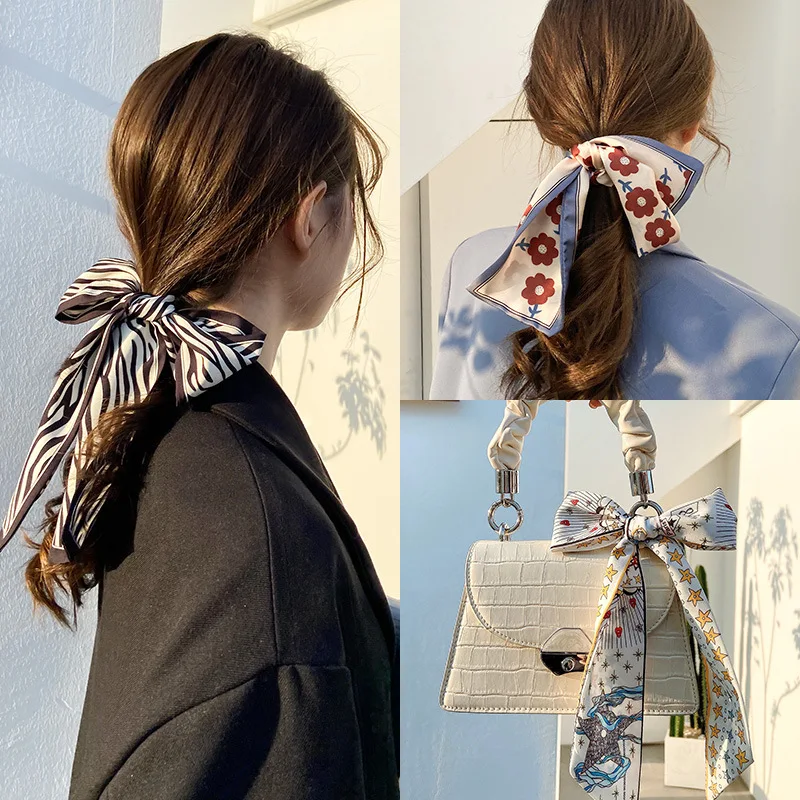 Повязка на голову женская многофункциональная с принтом