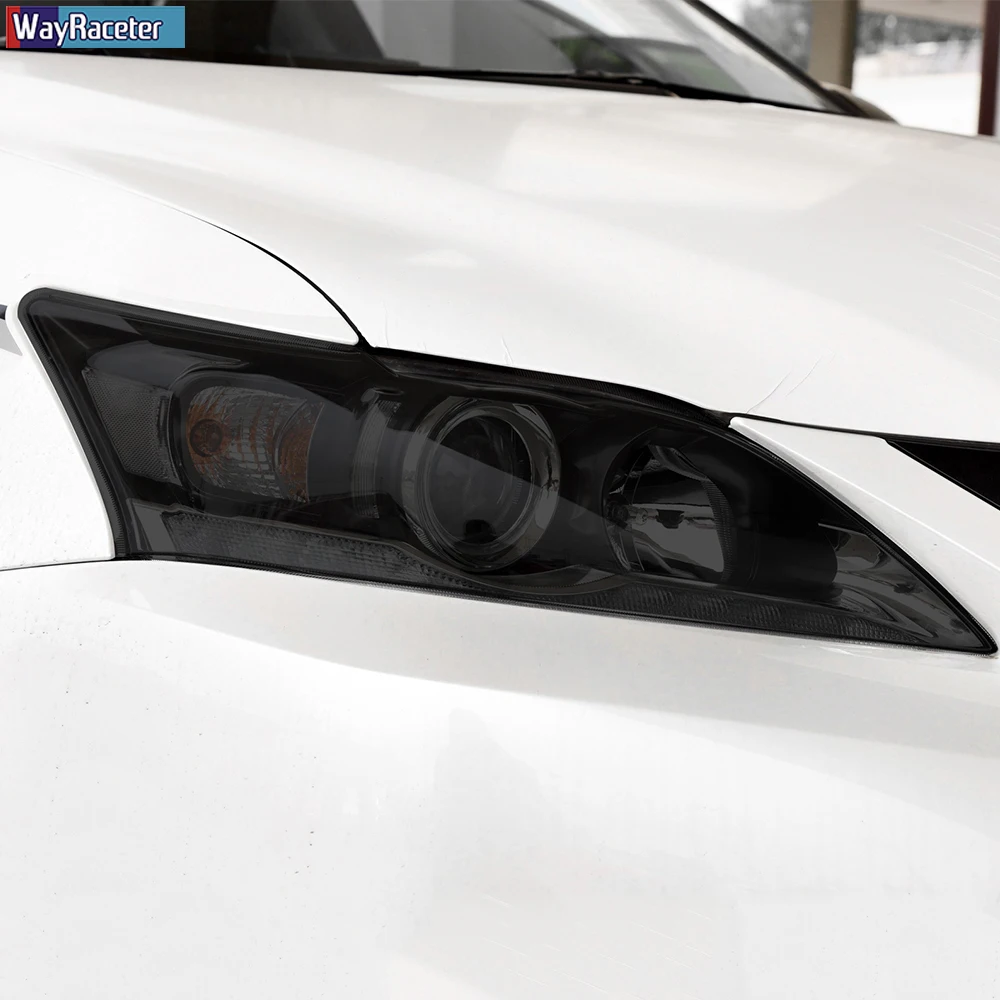 

2 Pcs Car Headlight Protective Film Headlamp Transparent Black TPU Sticker For Lexus NX ES GS CT UX LX LS LC IS RX RC Accessorie