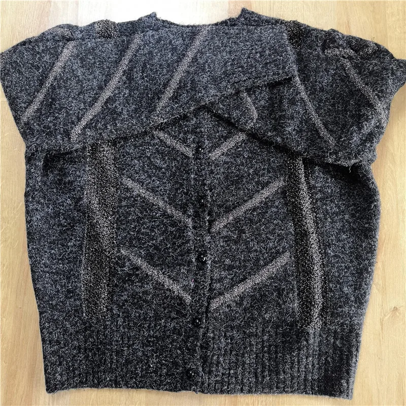 Женский мохеровый однобортный Кардиган свободный трикотажный кардиган с