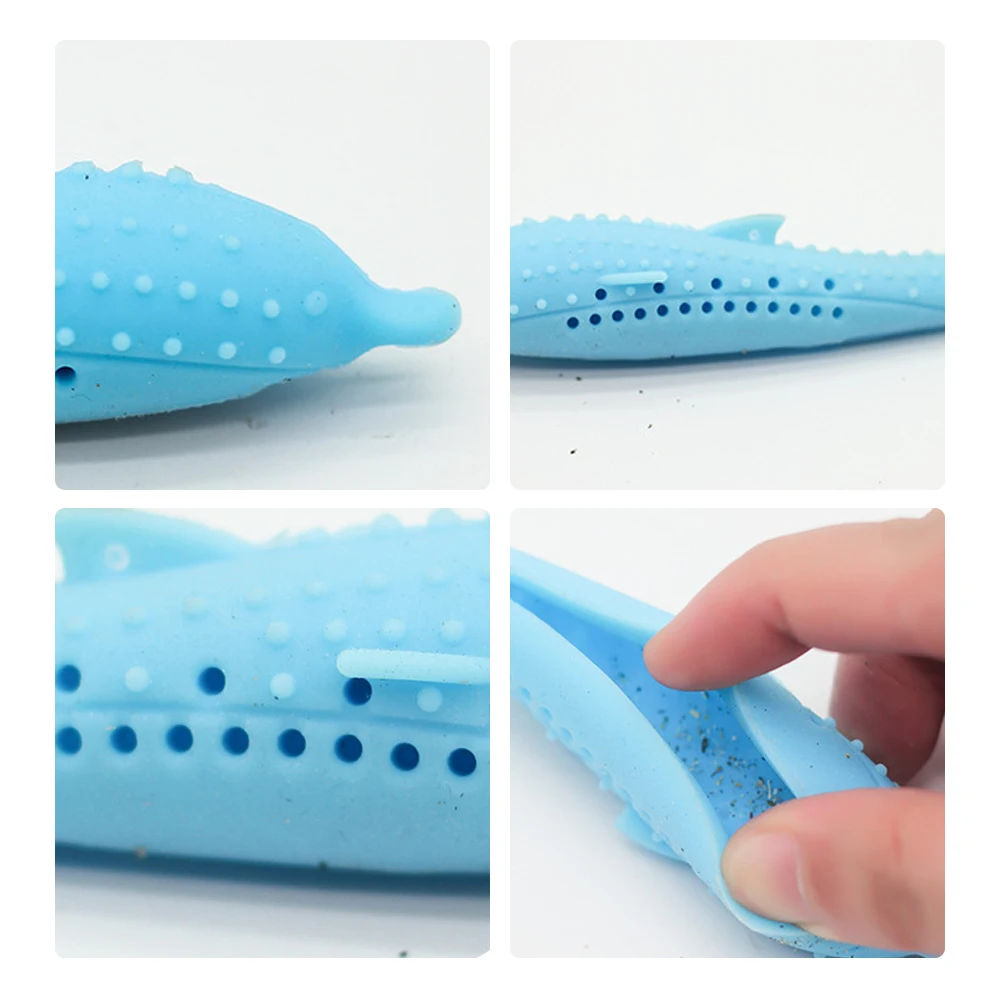 1 шт. силиконовая кошачья игрушка в форме рыбы игрушки для кошек многоразовые