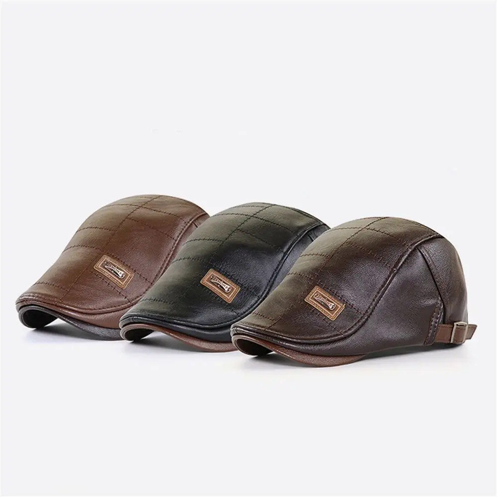 

Men Casquette Warm Peaked Cap Flat Caps Duckbill Visor Boinas Newsboy Cap Beret Hat