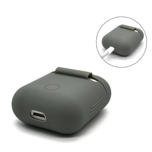 Мягкий силиконовый чехол для наушников Apple Airpods беспроводные наушники Bluetooth