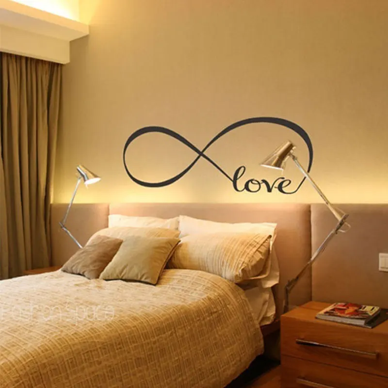 Love Infinity Wall Decal Removable Sticker Symbol Art Decor Mural Quote Words | Дом и сад
