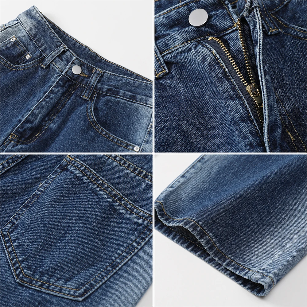 

Nbpm New 2021 Fashion Washed Tie Dye Baggy Jeans Woman High Waist Girls Streetwear Denim Trousers Wide Leg Jeans Pants Vintage