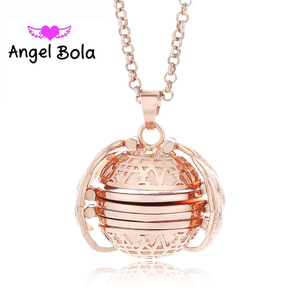 22 мм фото коробка ожерелье Счастливые Крылья Ангела изображение клетка для