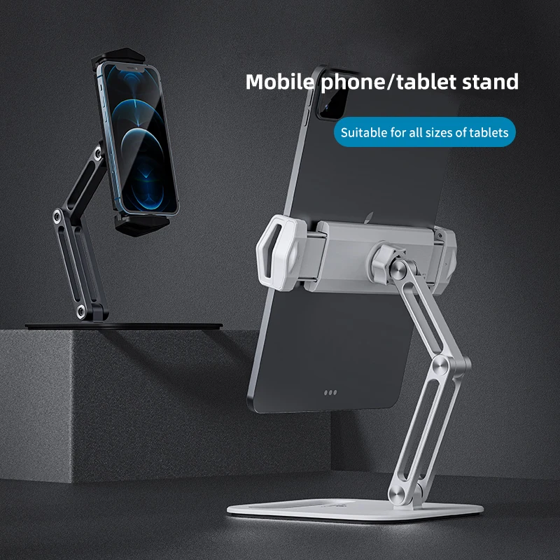 

Universal Long Arm Tablet Stand Holder For iPad Samsung Huawei Lazy Metal Desk Mobile Phone Tablet Stands Clip Support