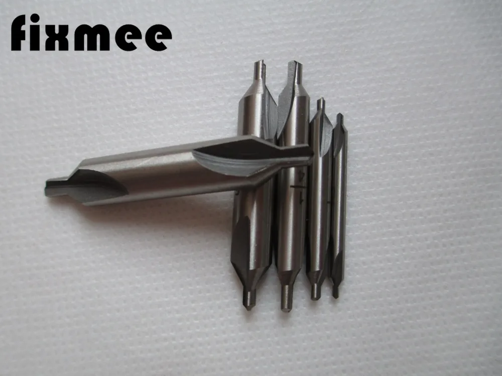 5Pcs HSS Combined Center Drills 60 Degree Countersink Bits Set 1/8&quot 3/16&quot 1/4&quot 5/16&quot 5/32&quot High Speed Steel Drill Bit |