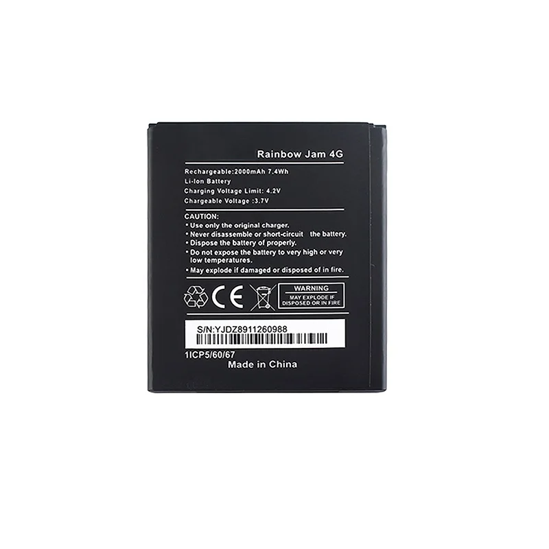 

Аккумулятор для Wiko Rainbow Jam 4G, запасная батарея большой емкости, длительное время ожидания, для телефона Wiko Rainbow Jam 4G