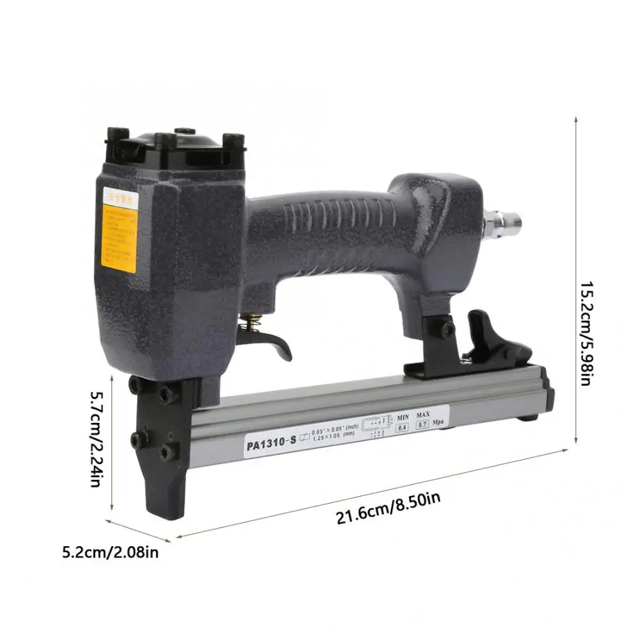 

60-100psi Pneumatic Nail Gun Air Nailing Stapler Air Nail Gun for nailing the workpiece of furniture woodworking decoration