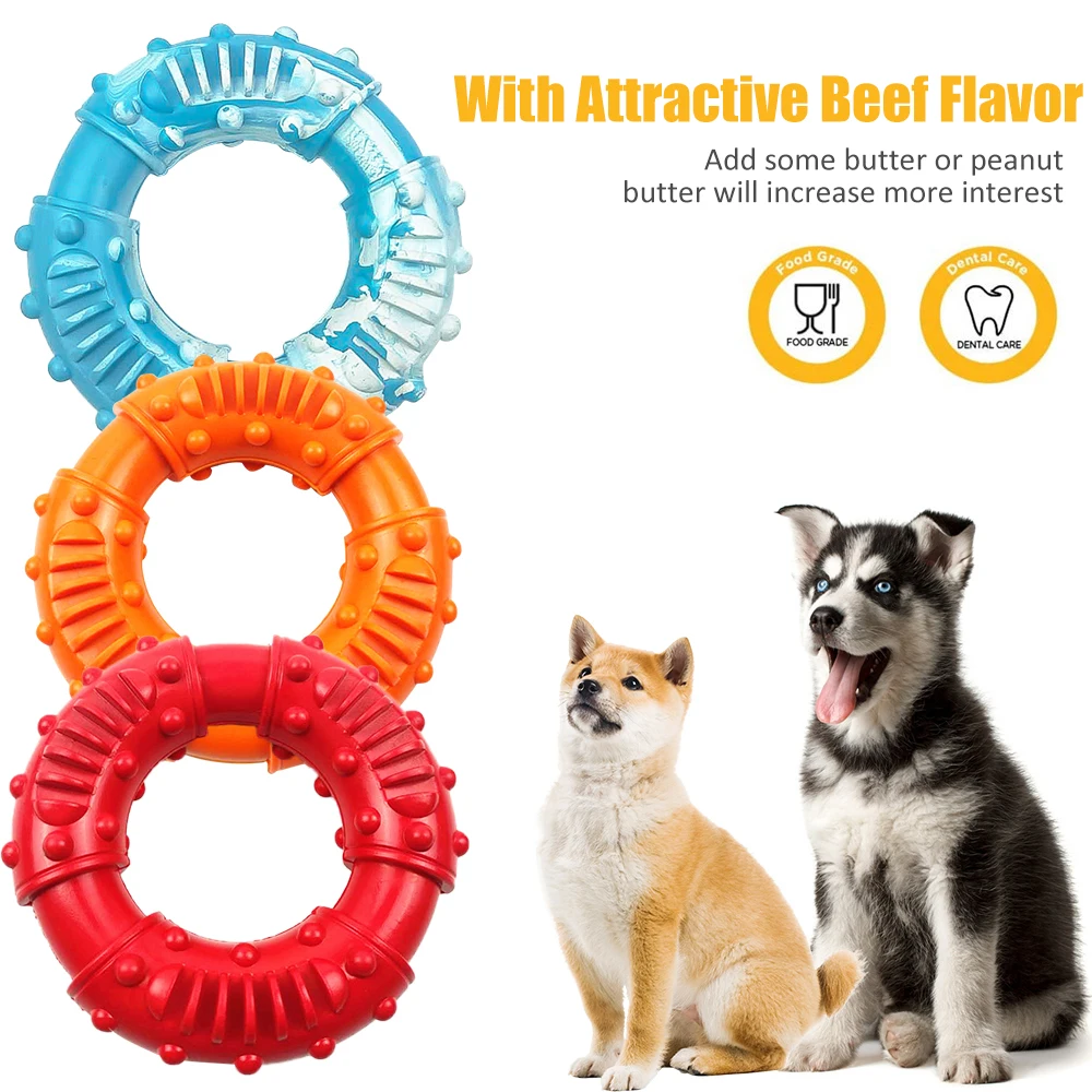 

Dog Chew Toys for Aggressive Chewers Non-Toxic Natural Rubber Indestructible Tough Durable Puppy Chew Toy for Medium Large Dogs
