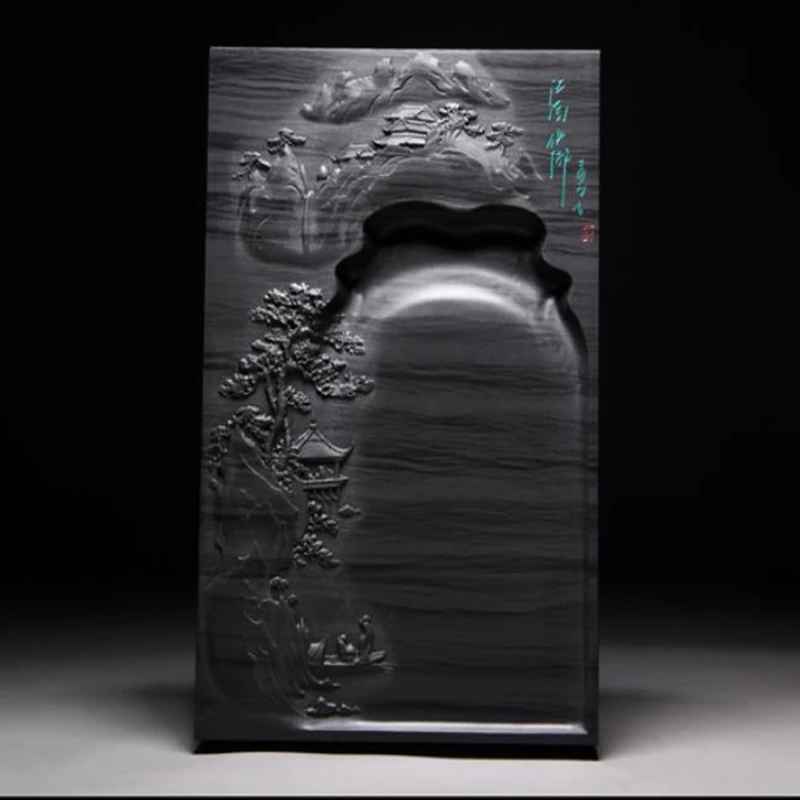 

9 "натуральный камень, чернильный камень, чернильная плита, инструмент для каллиграфии, рисования Суми-э