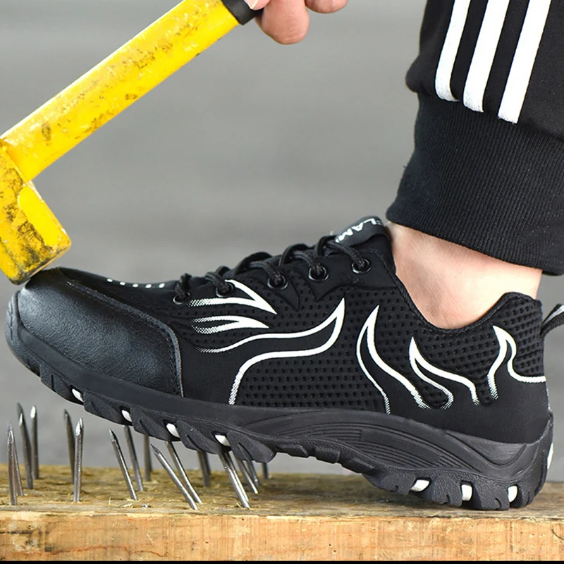 37 ~ 48 защитные ботинки со стальным носком противоскользящие мужские рабочие #