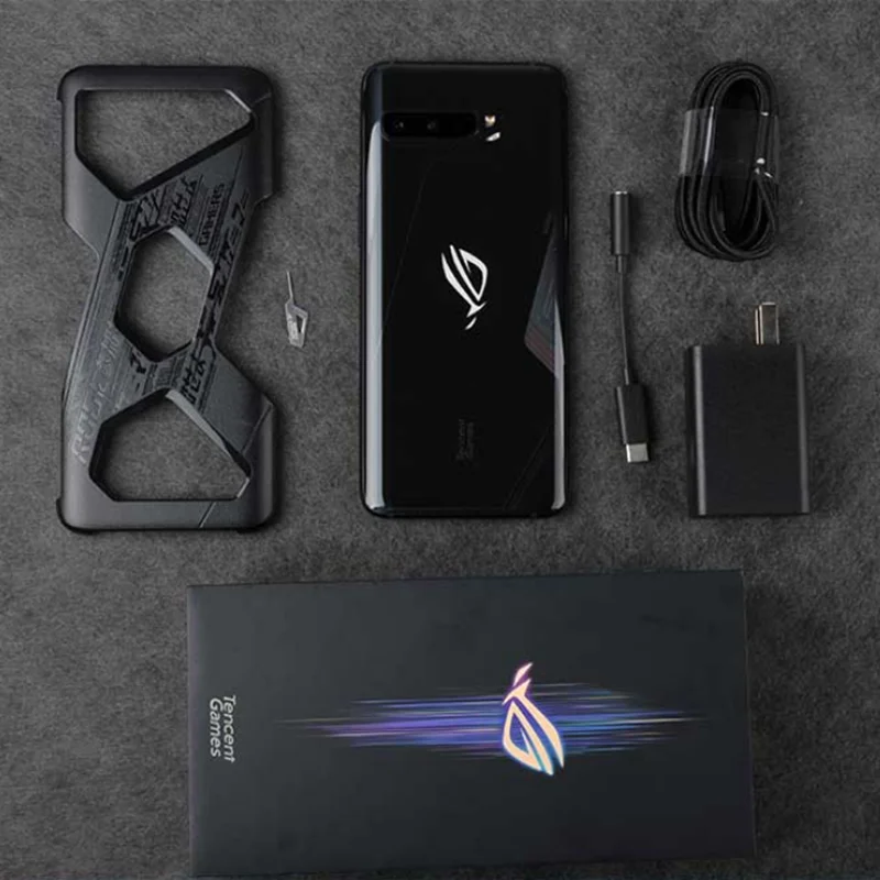 

Global ROM Version ASUS ROG Phone 3 512GB 12GB SD865+ 6000mAh Battery 144Hz AMOLED FHD 64MP Triple Cameras ROG3 5G Game Phone