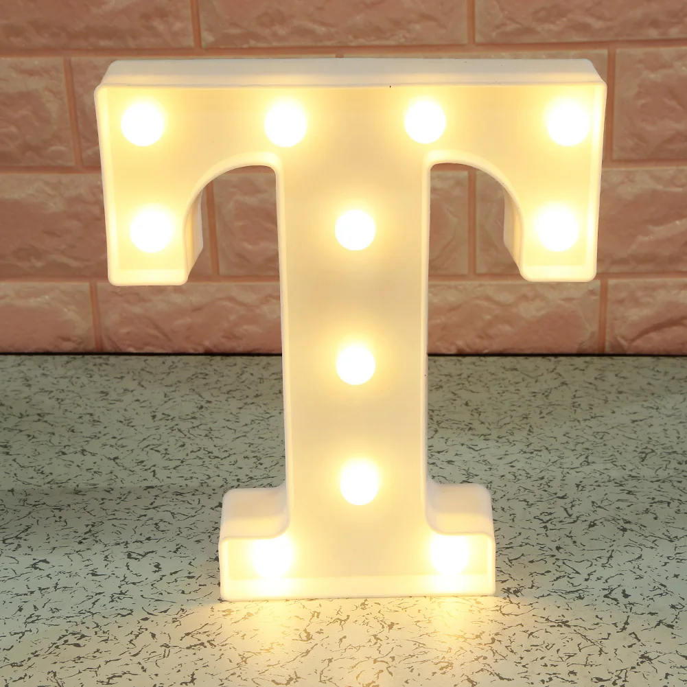 Настенный светильник с буквами алфавита светодиодный шатер знак украшение для