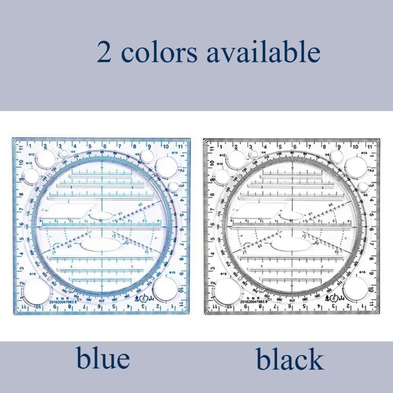

1Pc Multifunction Art Design Drawing Ruler, Stereo Geometry Ellipse Template Ruler, School Accessories, Arc Shape Tracer