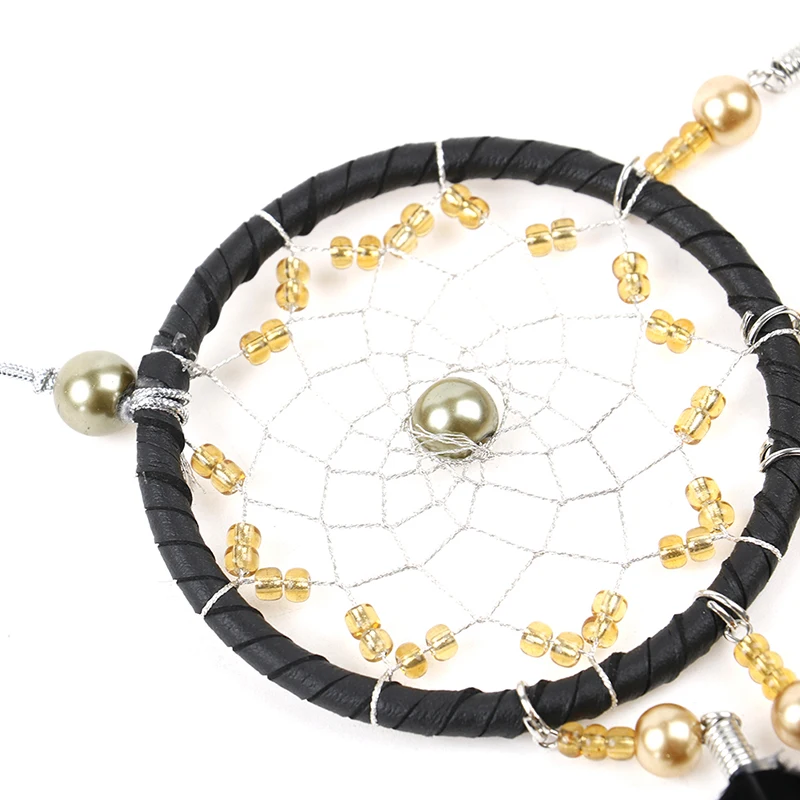 Dream Catcher Feather Lace Hollow Wind Chimes Delicate Mini Car Home Charm | Дом и сад