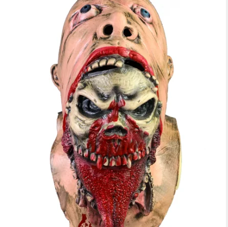 Латексная Маска монахини с шарфом на голову распятием ужасные маски для лица