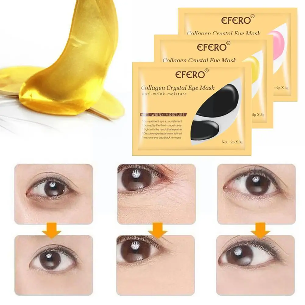

5Pairs Crystal Collagen Eye Mask Anti-Aging Dark Circles For Eye Korean Care Skin Cosmetics Beauty Acne Patches P3H4