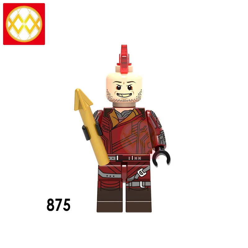 XH875 Hello Boy Ghost мотоциклист Гидра строительные блоки Surfur Firestorm Robocop Blade Supervillians красные игрушки в форме черепа детские подарки - Цвет: XH875
