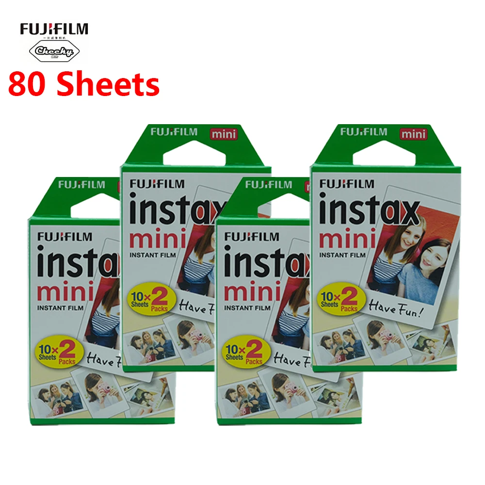 

Origianl Fuji 10-80 Sheet Mini Film White For Fuji Instax Instant Camera Photo Film Paper or Fujifilm Instax Mini 11 9 8 25 7s