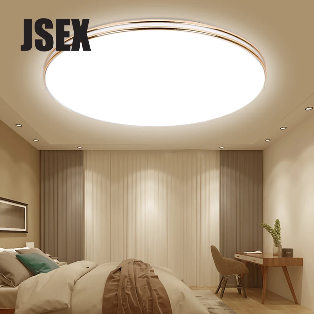 

Ультратонкие светодиодные потолочные светильники, 72 Вт, 36 Вт, 24 Вт, 18 Вт, 220 В, современные светодиодные лампы для гостиной, освещение с поверх...