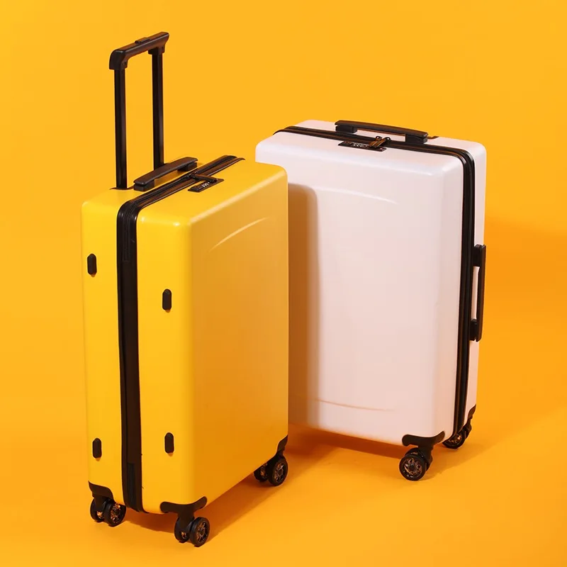Comprar Maleta De 20 Pulgadas Con Cubierta De Carrito Para Mujer, Maleta Con Cremallera De Rueda Universal Ultraligera Para Estudiante, Versión Coreana