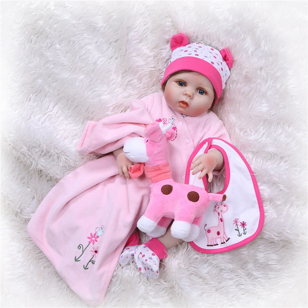 NPK 48/55 см всего тела силикона Reborn Baby Doll реалистичные куклы ручной работы модели игрушки для малышей Подарки На Рождество для детей