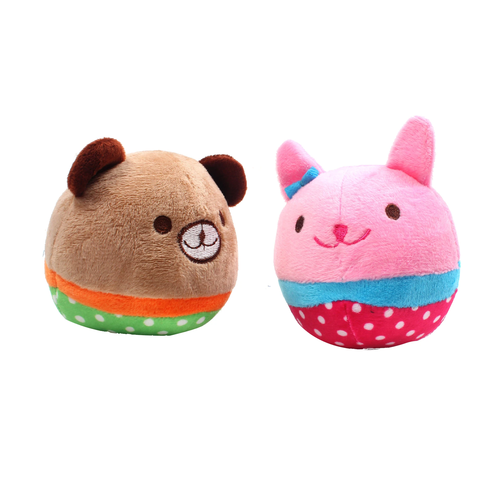 Милая плюшевая собака скрипучий мяч игрушки в форме животного щенок чихуахуа