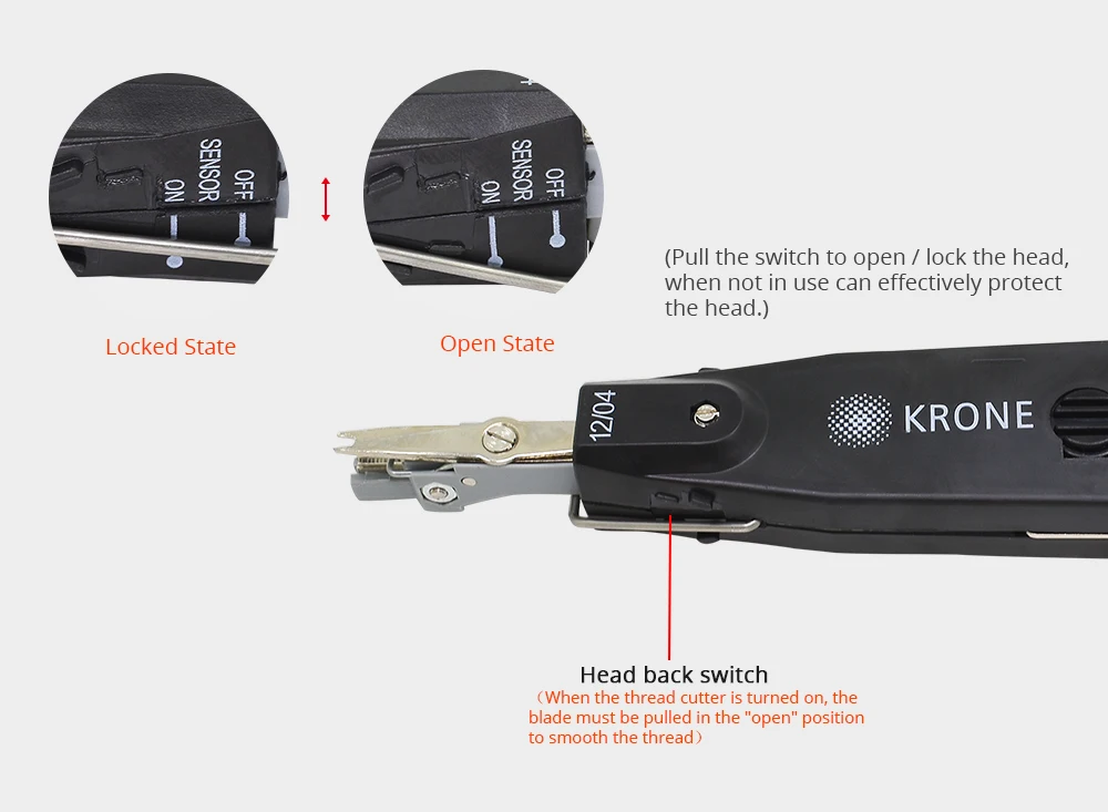 TISHRIC Черный инструмент для кроны RJ45 щипцы Lsa-plus телекоммуникационный телефонный провод кабель RJ11Punch вниз Сети Обжимные Инструменты Комплект для зачистки