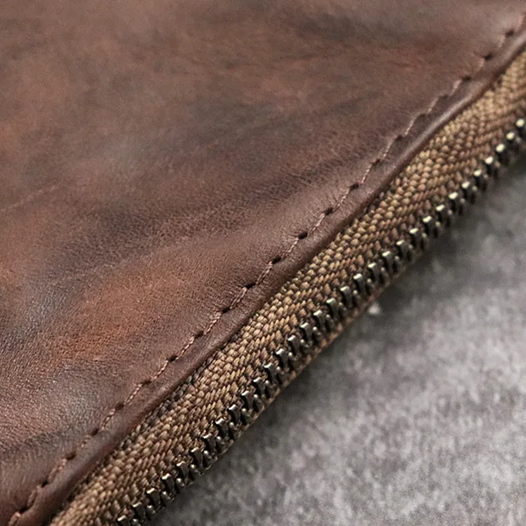 Винтажные тонкие кошельки из натуральной кожи мужские короткий кошелек на