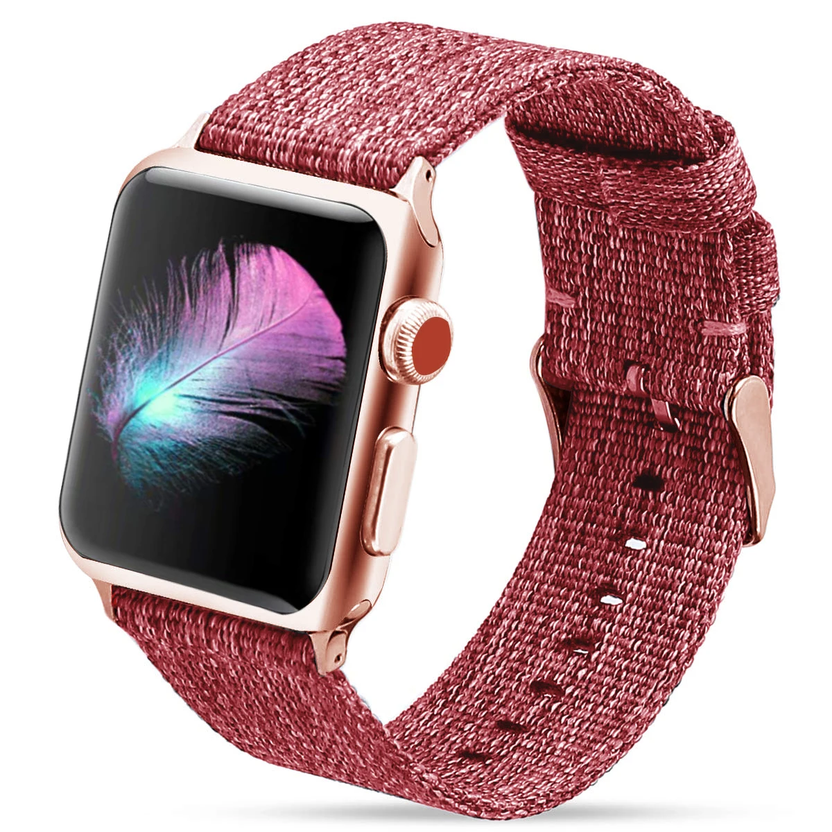 Тканый нейлоновый ремешок для наручных часов Apple Watch серии 3/2/1 38 мм 42 мм дышащий сменный ремешок Спортивные петли для наручных часов iwatch серии 5 4 40 мм 44 мм