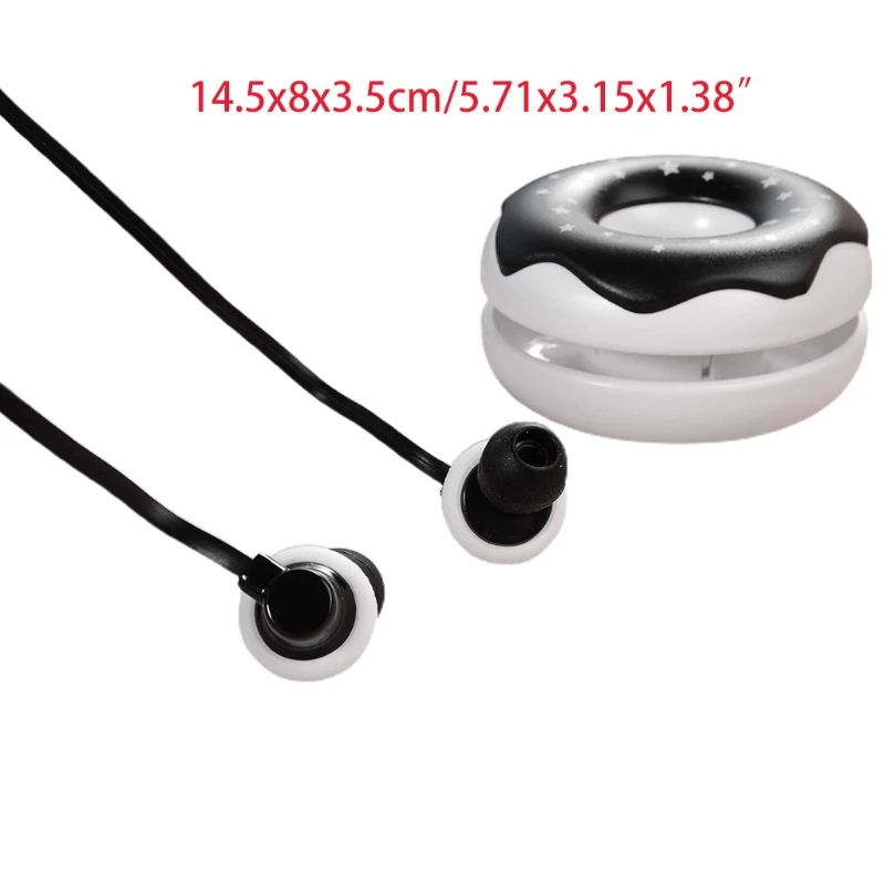 72XB Милые Пончики наушники в форме макарона 3 5 мм вкладыши стерео проводные с mi c